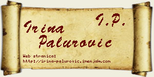Irina Palurović vizit kartica